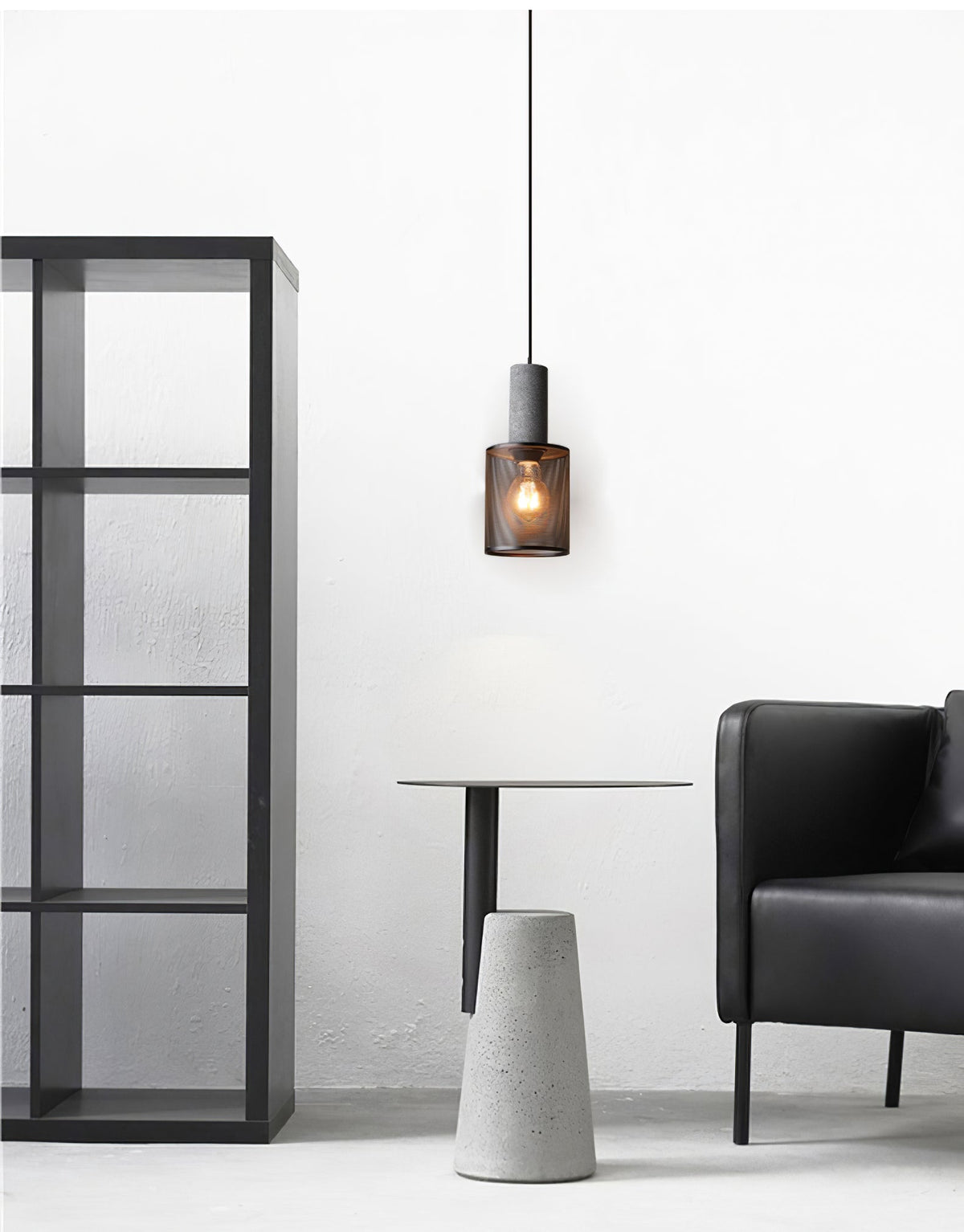 Urban Concrete Pendant Light | Industrial LED Hanging Lamp | Metal Nordic Dining Room