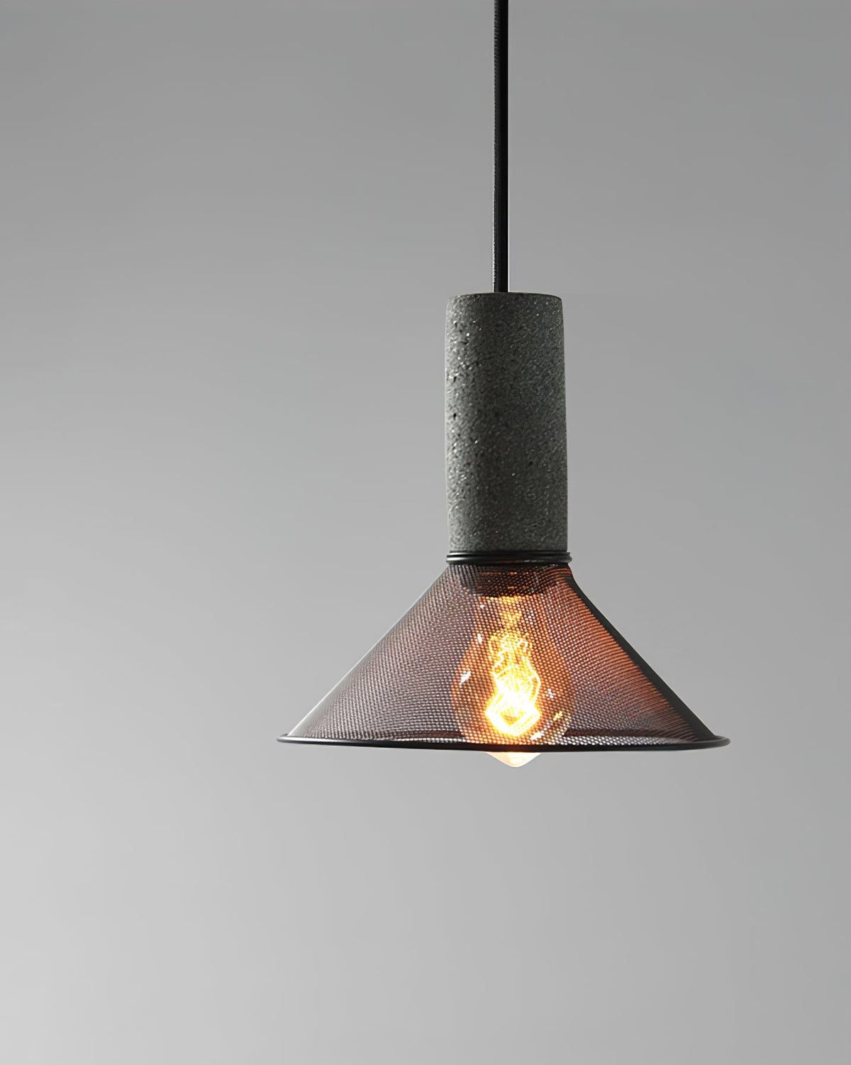Urban Concrete Pendant Light | Industrial LED Hanging Lamp | Metal Nordic Dining Room
