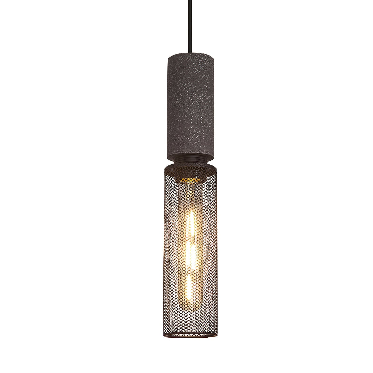 Urban Concrete Pendant Light | Industrial LED Hanging Lamp | Metal Nordic Dining Room