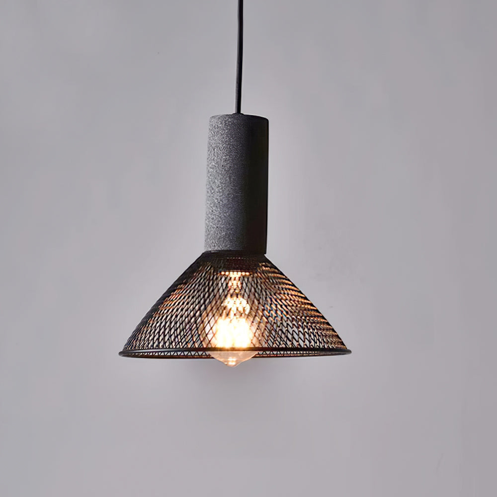 Urban Concrete Pendant Light | Industrial LED Hanging Lamp | Metal Nordic Dining Room