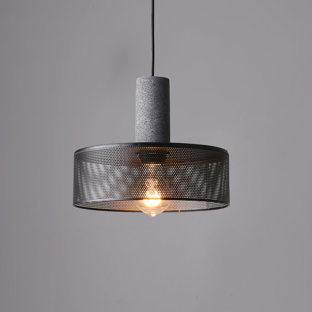 Urban Concrete Pendant Light | Industrial LED Hanging Lamp | Metal Nordic Dining Room