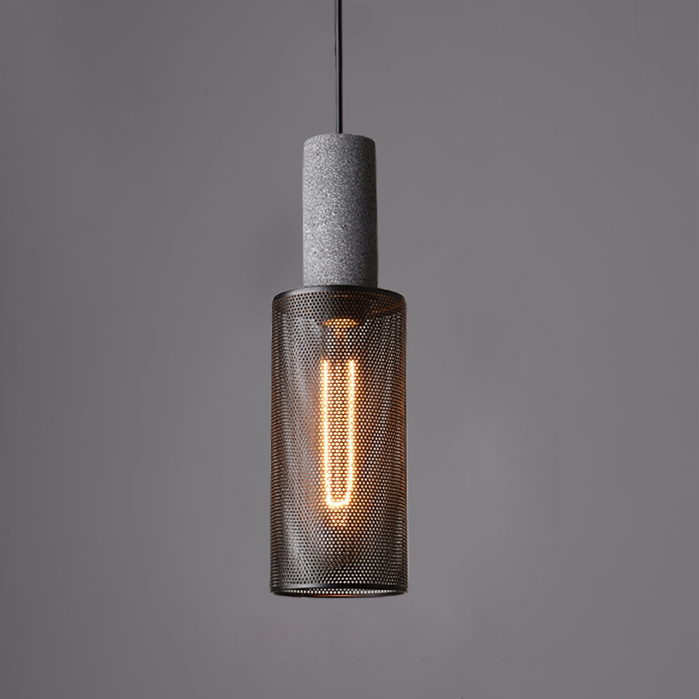 Urban Concrete Pendant Light | Industrial LED Hanging Lamp | Metal Nordic Dining Room