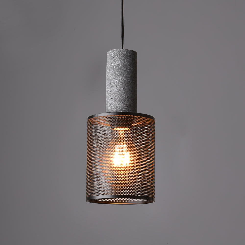 Urban Concrete Pendant Light | Industrial LED Hanging Lamp | Metal Nordic Dining Room