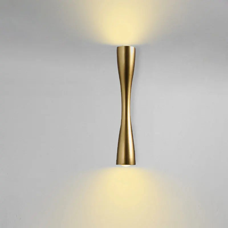 Modern Gold Wall Light | Nordic Up & Down Waterproof Lamp | Aluminium LED Bedroom