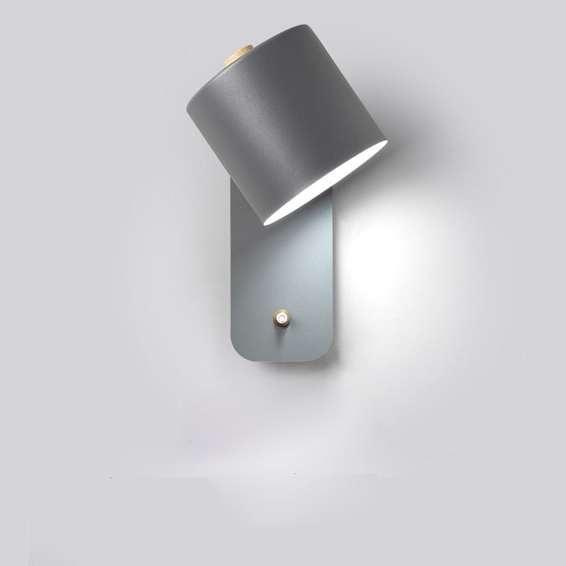 Modern LED Wall Lamp with Switch | Interior Wall Light | Metal Bedroom