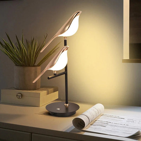 Golden Birdlight Wall Lamp | Modern Nordic LED Wall Sconce | Wall Light Metal Bedroom