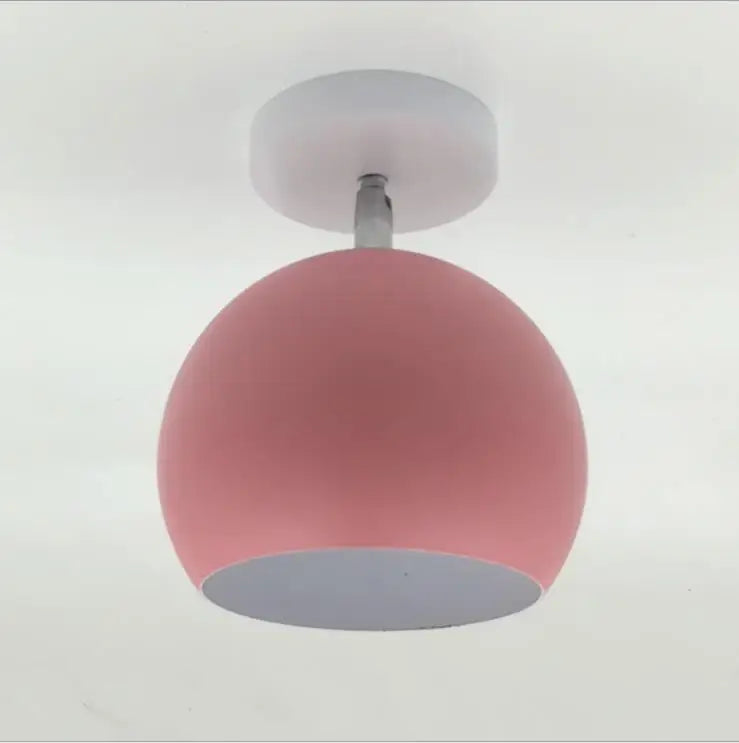 Nordic Macaron Ceiling Light | Modern Round Aluminium Lamp | Bedroom