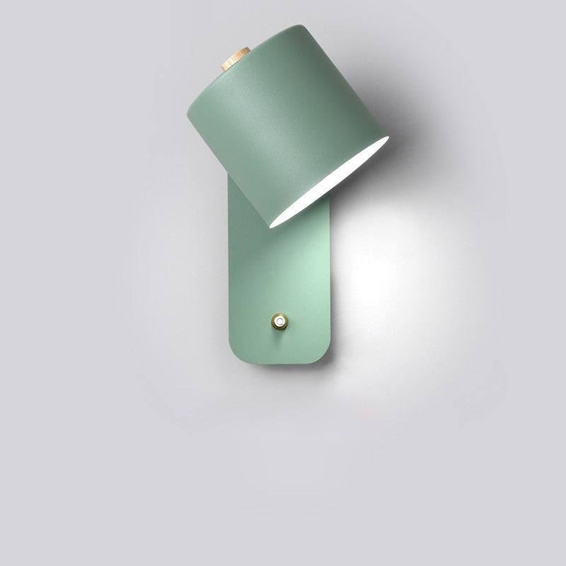 Modern LED Wall Lamp with Switch | Interior Wall Light | Metal Bedroom