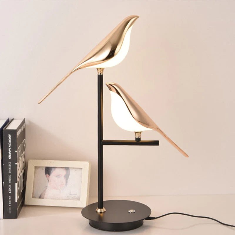 Golden Birdlight Wall Lamp | Modern Nordic LED Wall Sconce | Wall Light Metal Bedroom