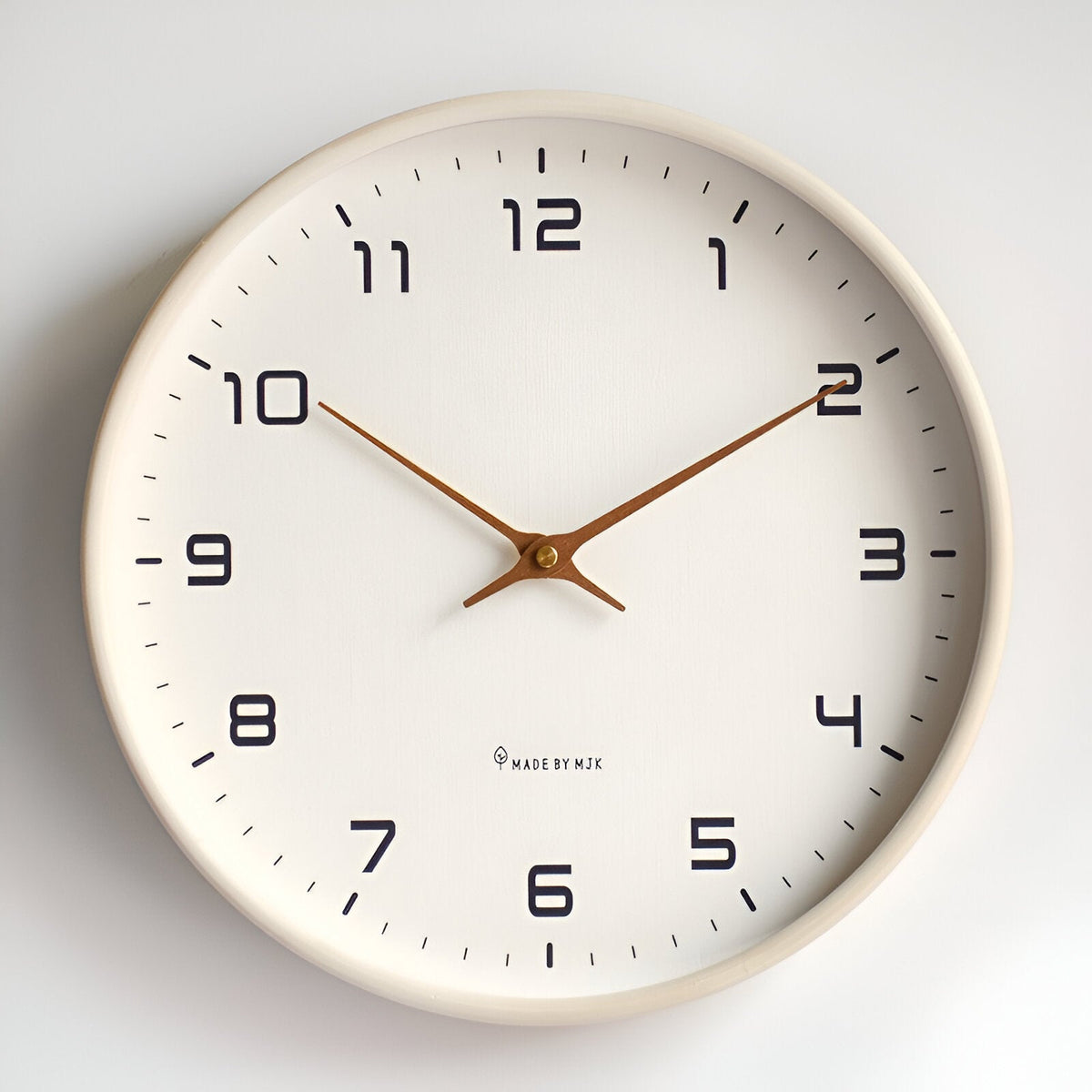 Nordic Wall Clock | Minimalist Wood Frame Design | Silent Kitchen