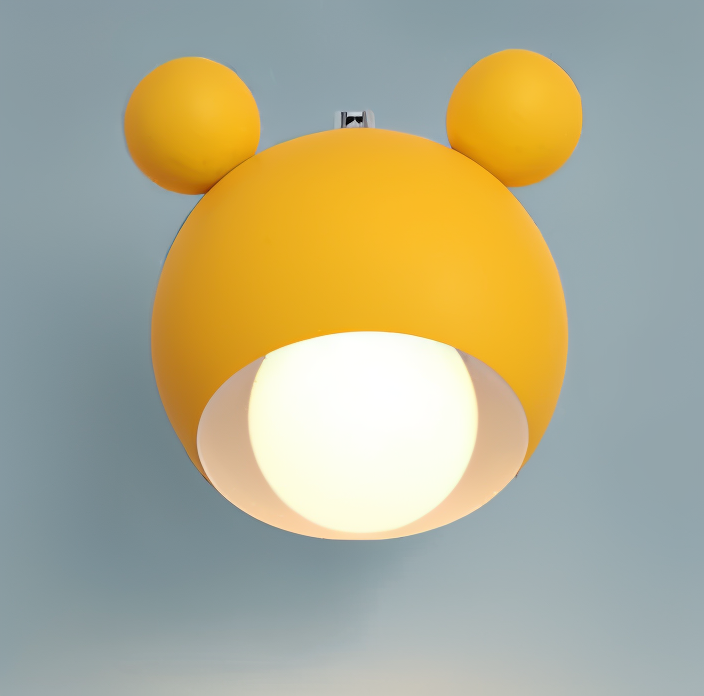 FlashMouse Wall Lamp | Playful Modern Design | Wall Light Wood Aluminium LED Adjustable Bedroom