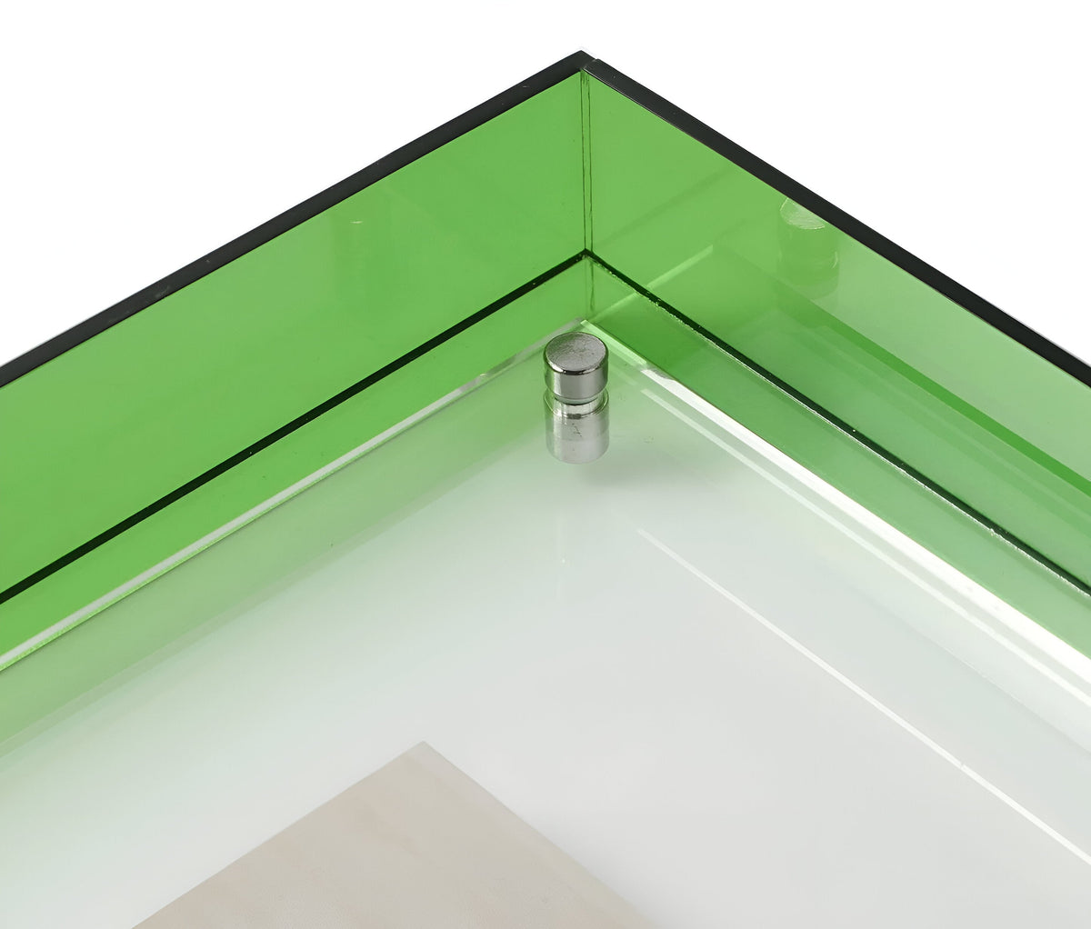 Acrylic Photo Frame | Modern Minimalist Display | Faceted Crystal Shelf