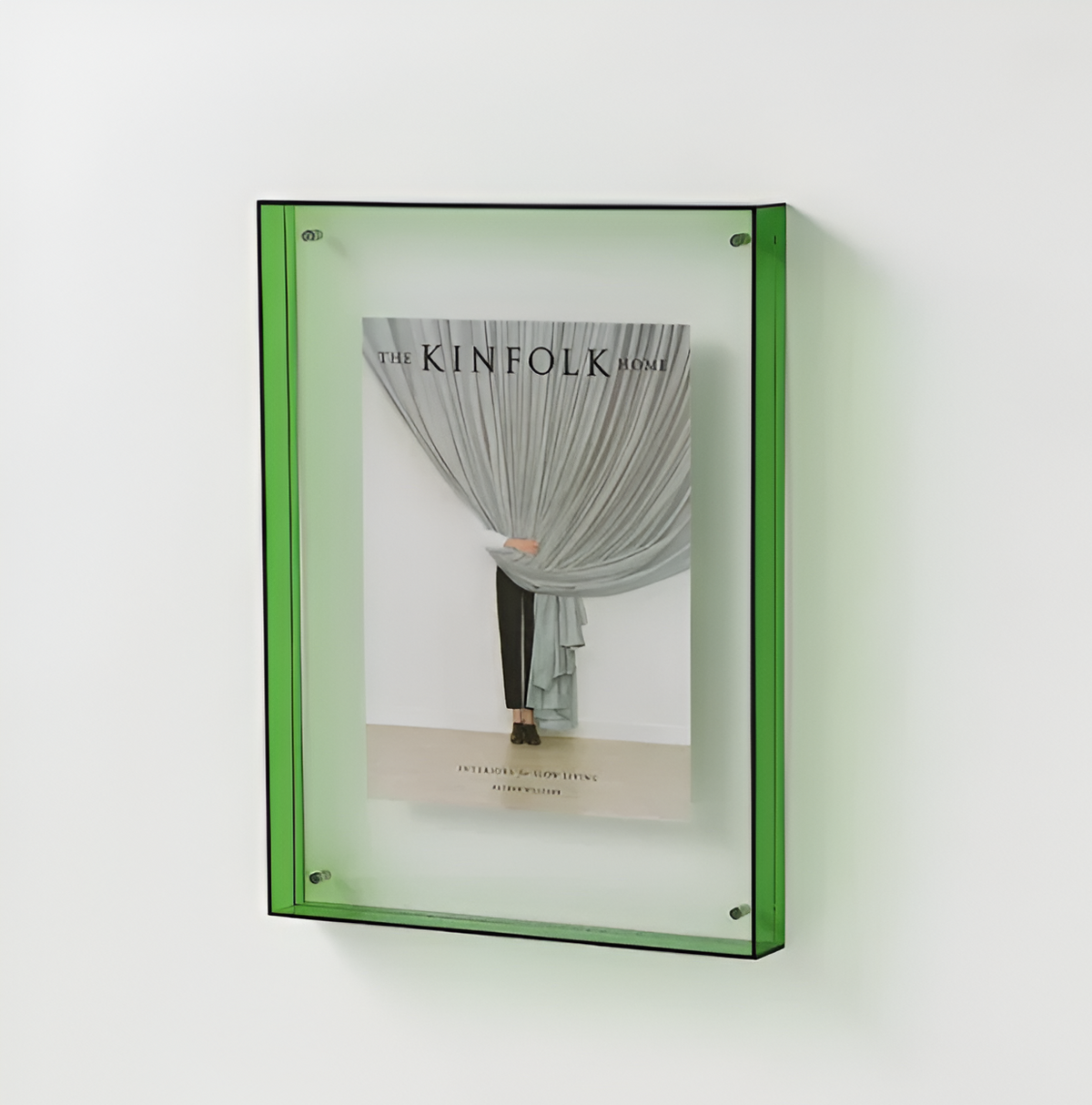 Acrylic Photo Frame | Modern Minimalist Display | Faceted Crystal Shelf