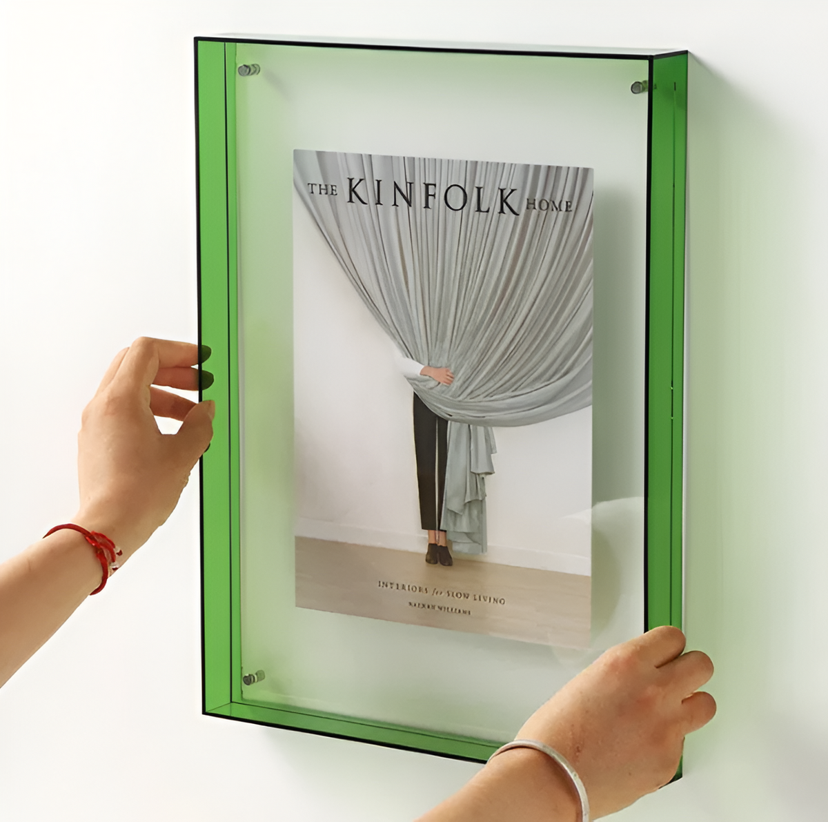 Acrylic Photo Frame | Modern Minimalist Display | Faceted Crystal Shelf