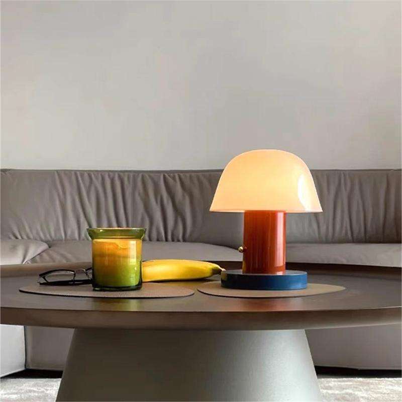 Mushroom Table Lamp | Modern Rechargeable LED Light | Bedside