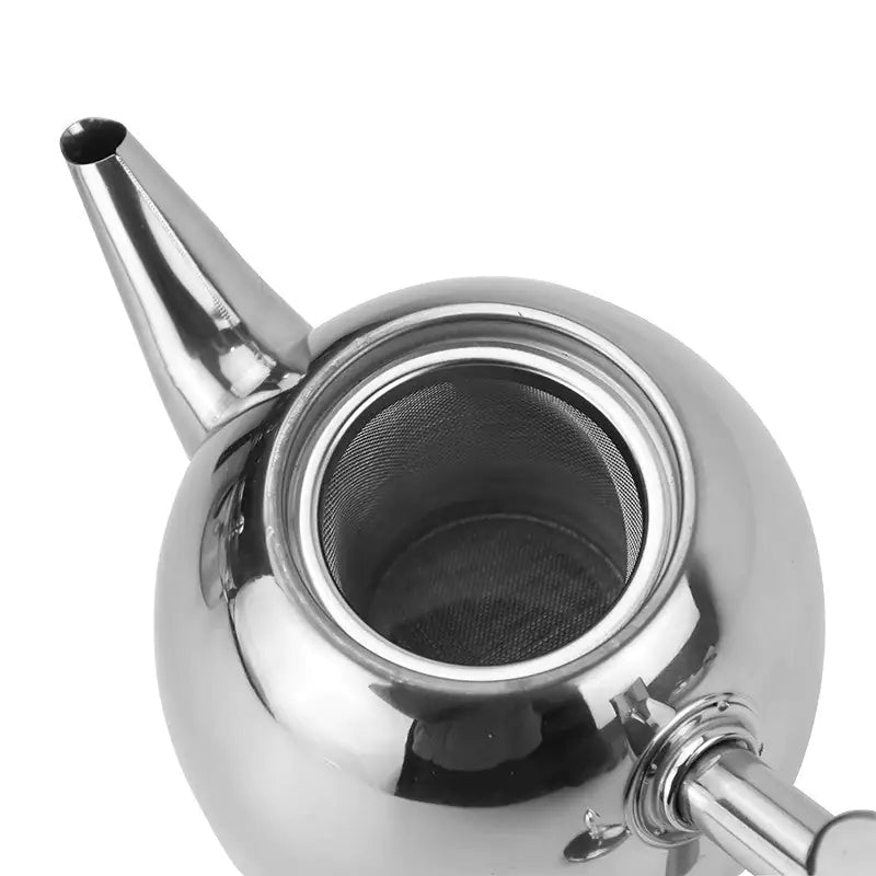 Elegant stainless steel teapot