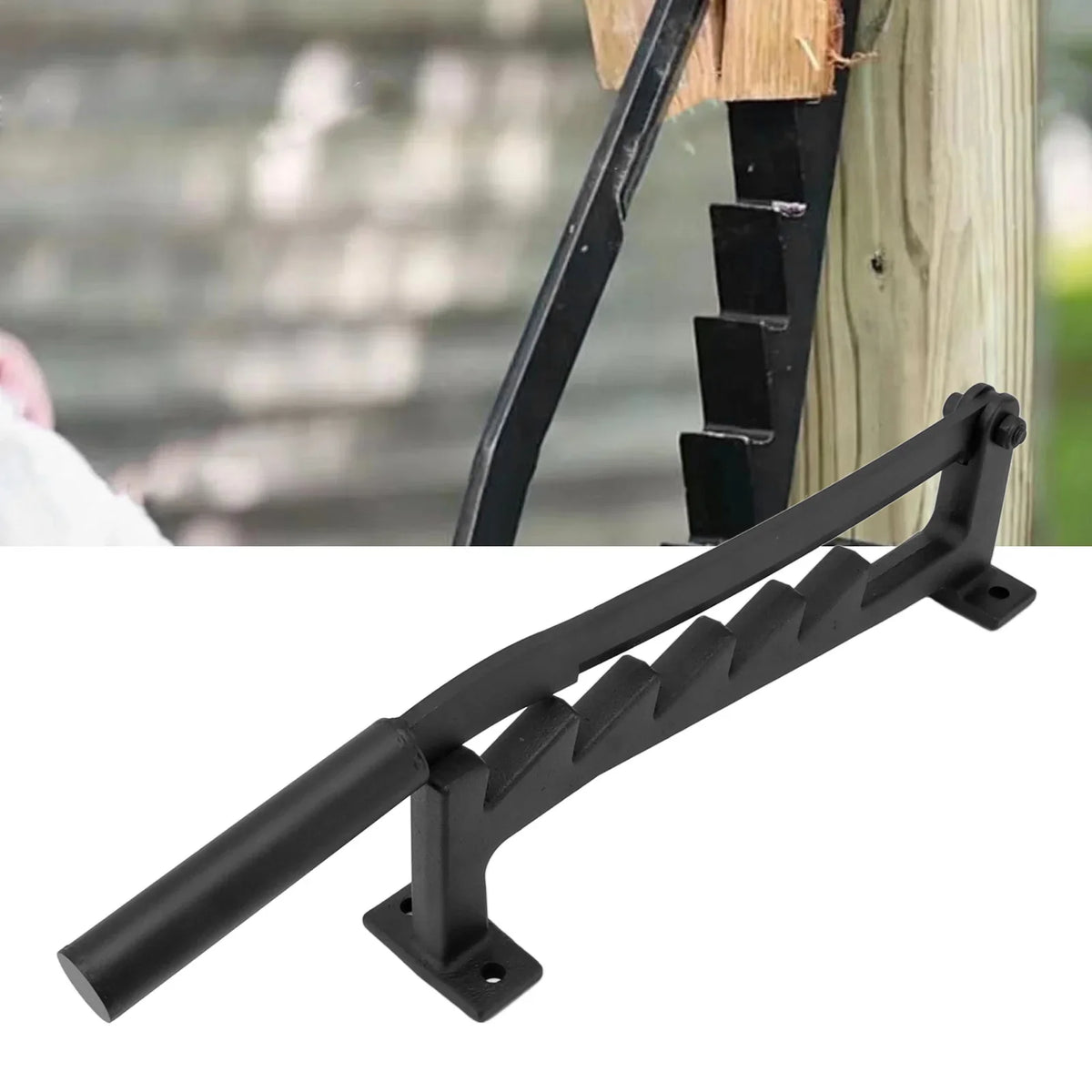 WoodMount | Wall Mounted Kindling Splitter | High Carbon Steel Cutter | Garden Tool Wood Metal