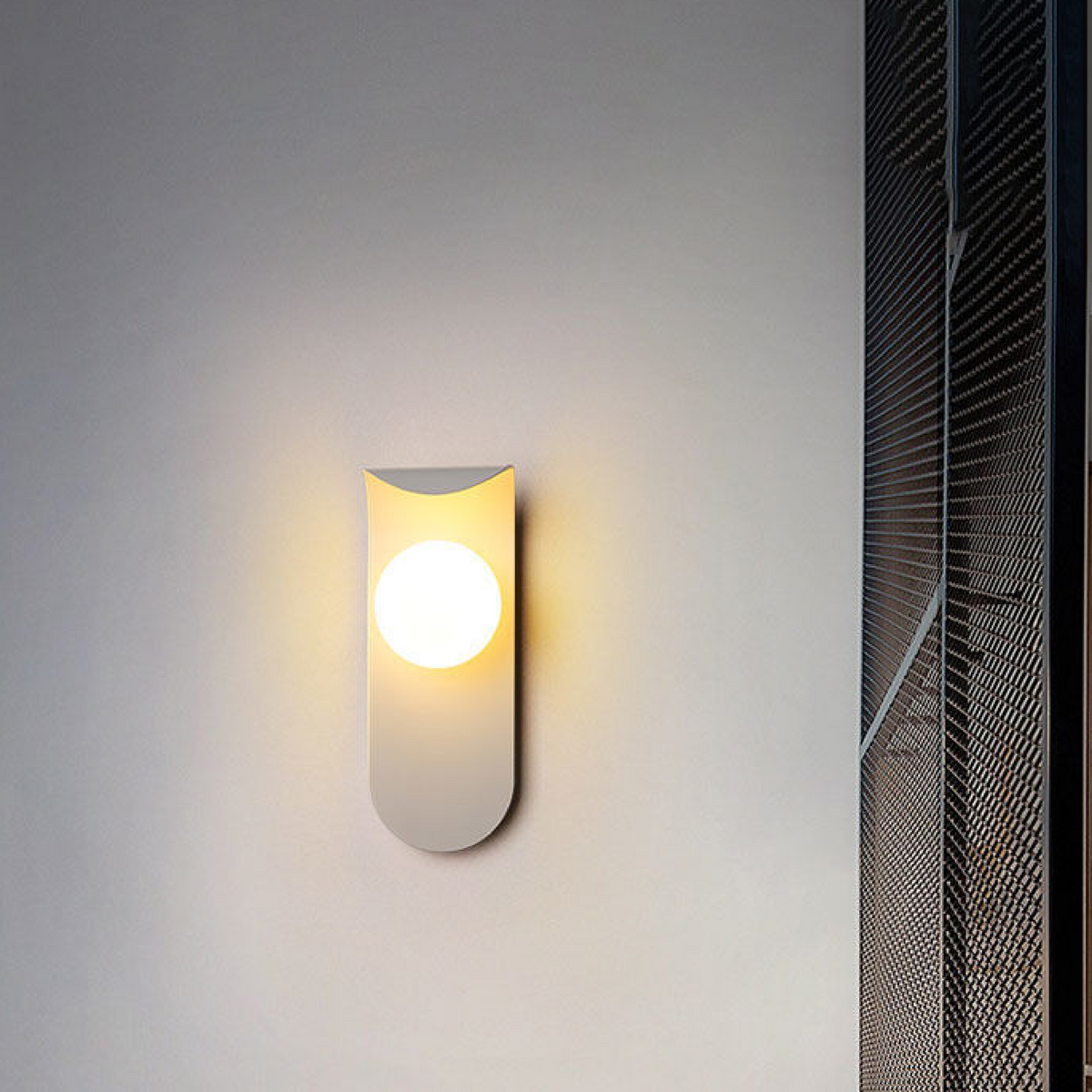 Scandinavian Mount Wall Light | Modern Nordic Design | Glass Iron LED Bedroom