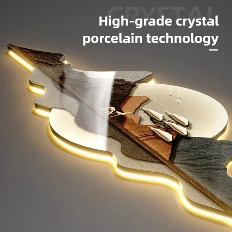 LumoClock | Large Modern Wall Clock | Silent Quartz & LED Light | Clear Acrylic Kitchen