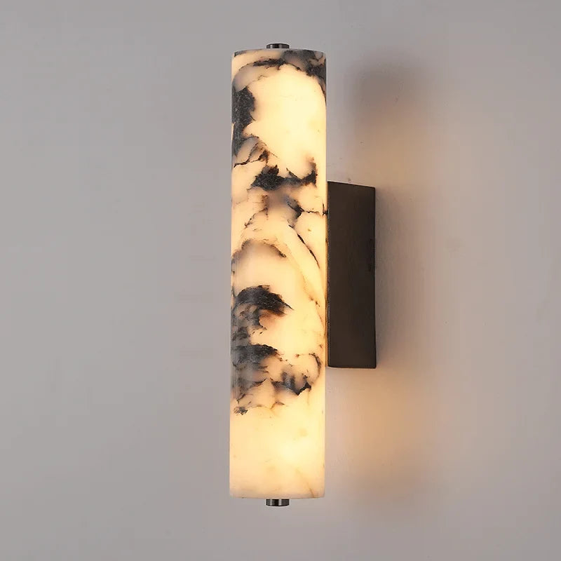 LuxeStone | Italian Style Natural Marble Wall Lamp | Modern Luxury Sconce | Wall Light LED