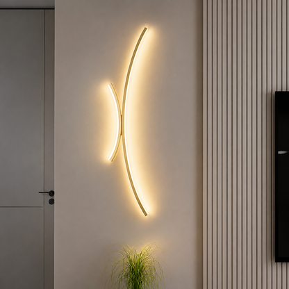 Modern LED Wall Light | Linear Wall Sconce for Bathroom, Living Room & Dining Spaces | Bedroom