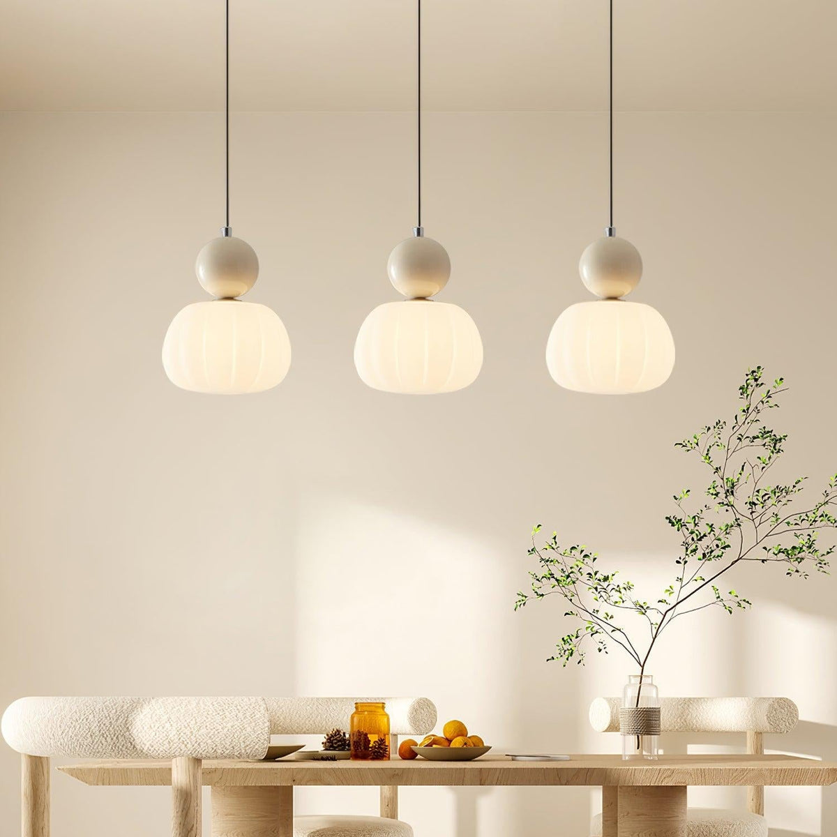 Yedra Pendant Lamp | Organic Round Acrylic Design | Pendant Light Metal Nordic Art Deco