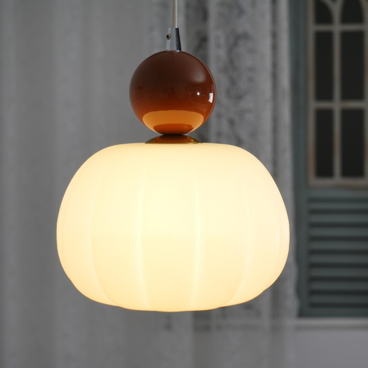 Yedra Pendant Lamp | Organic Round Acrylic Design | Pendant Light Metal Nordic Art Deco