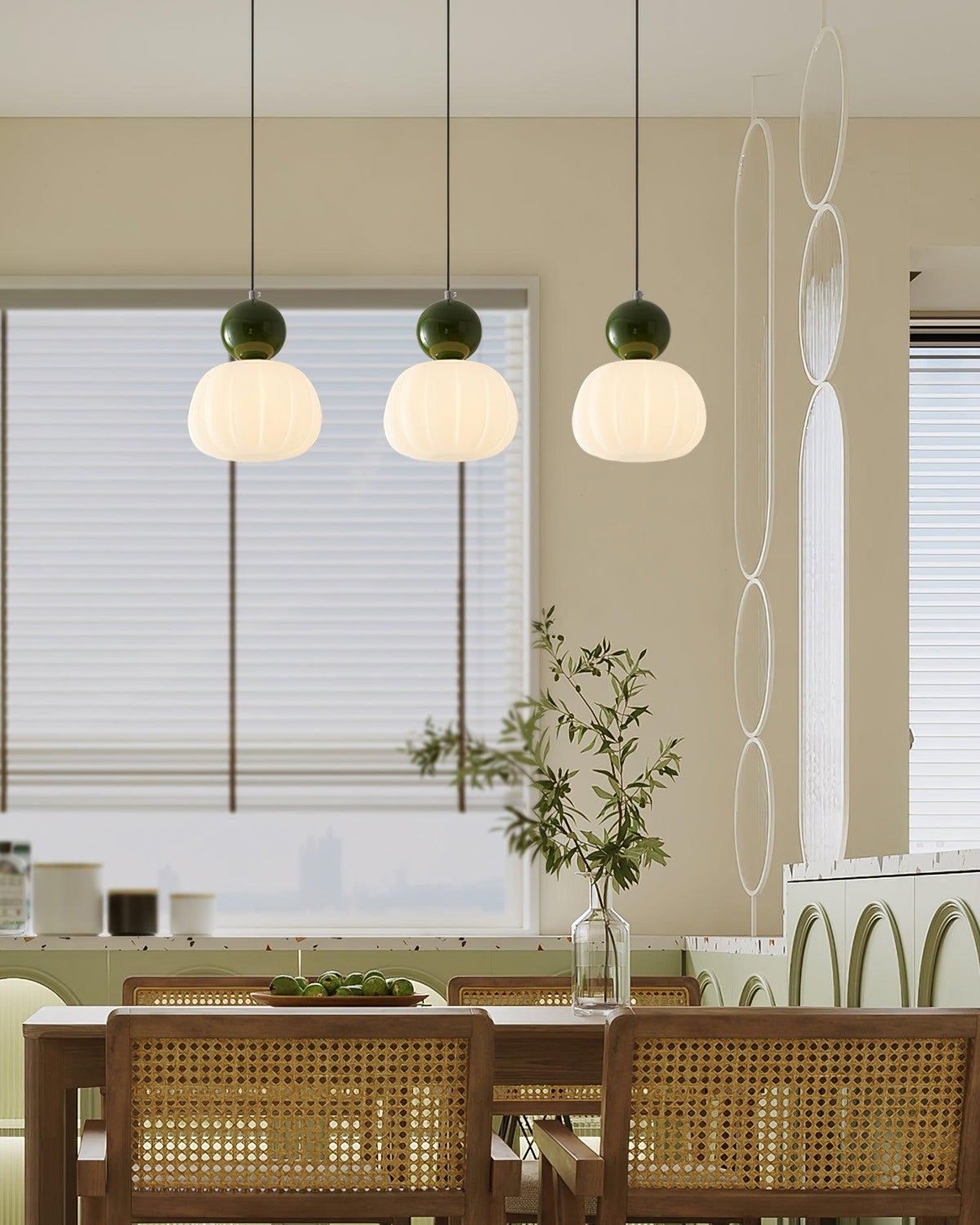 Yedra Pendant Lamp | Organic Round Acrylic Design | Pendant Light Metal Nordic Art Deco