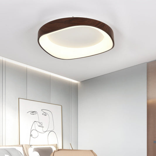 Nordic Artistic Wood Grain Ceiling Light | LED Waterproof Adjustable Bedroom