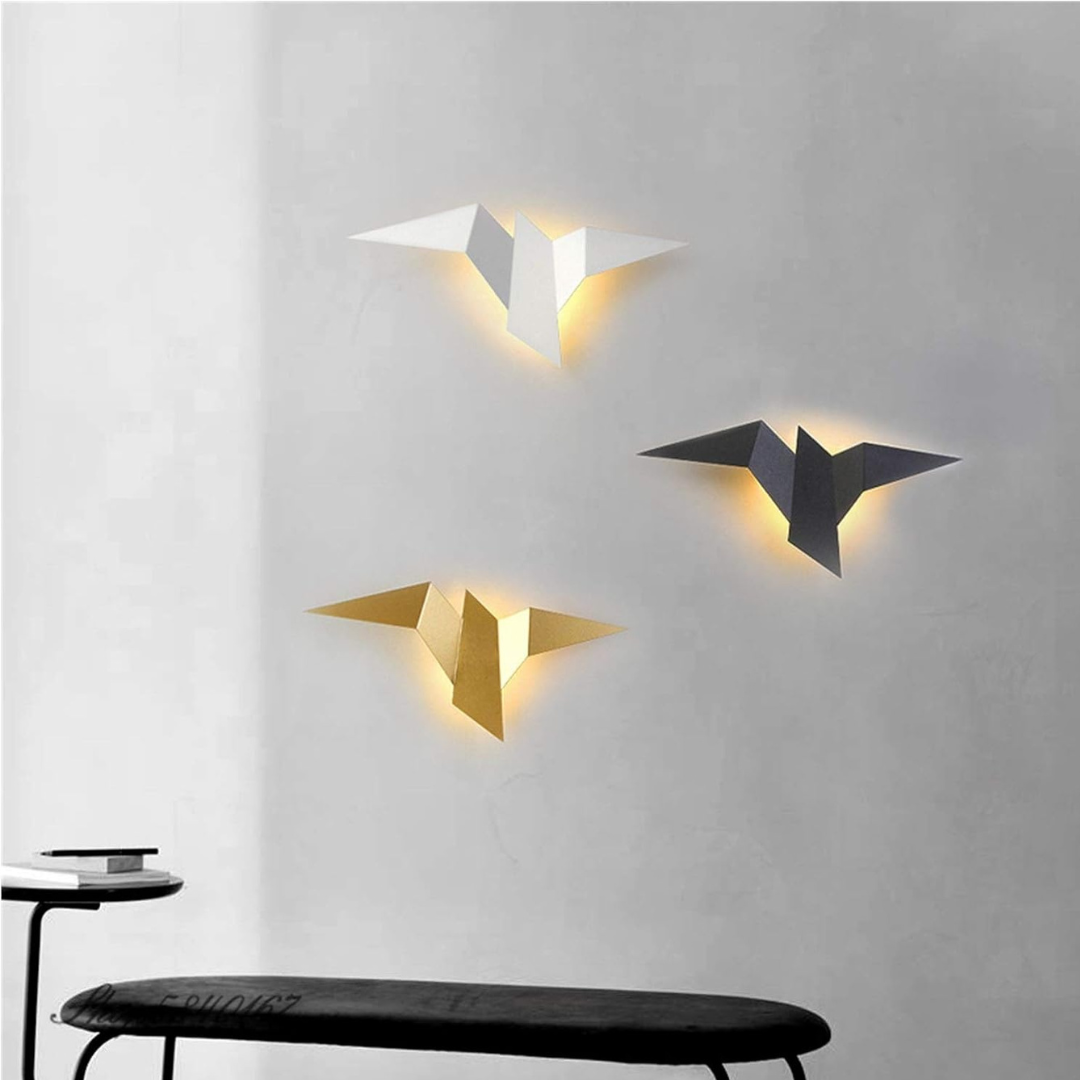 Origami Wall Lamp | Unique Modern Indoor LED Sconce | Wall Light Japanese-minimalist Bedroom