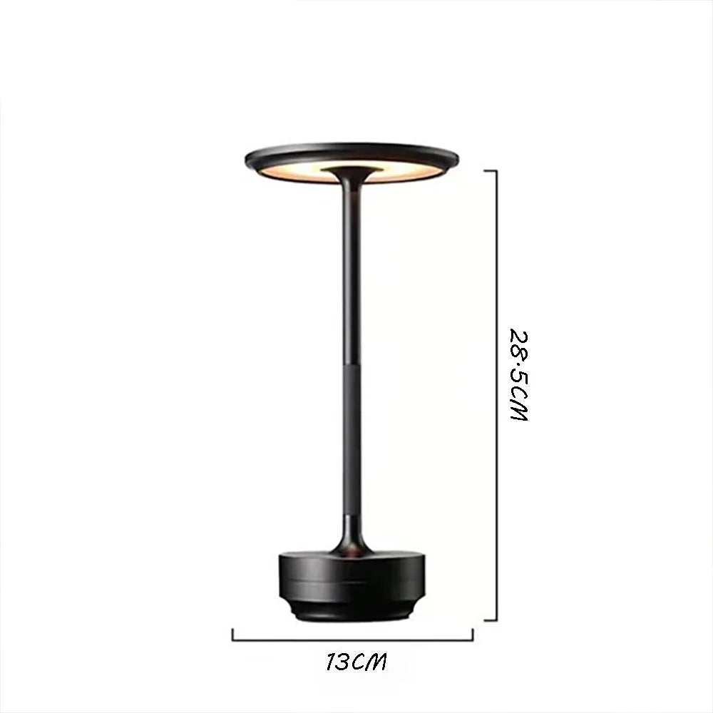 Rechargeable Touch Desk Lamp | Dimmable LED Table Light | Aluminium Touch Control Bedside