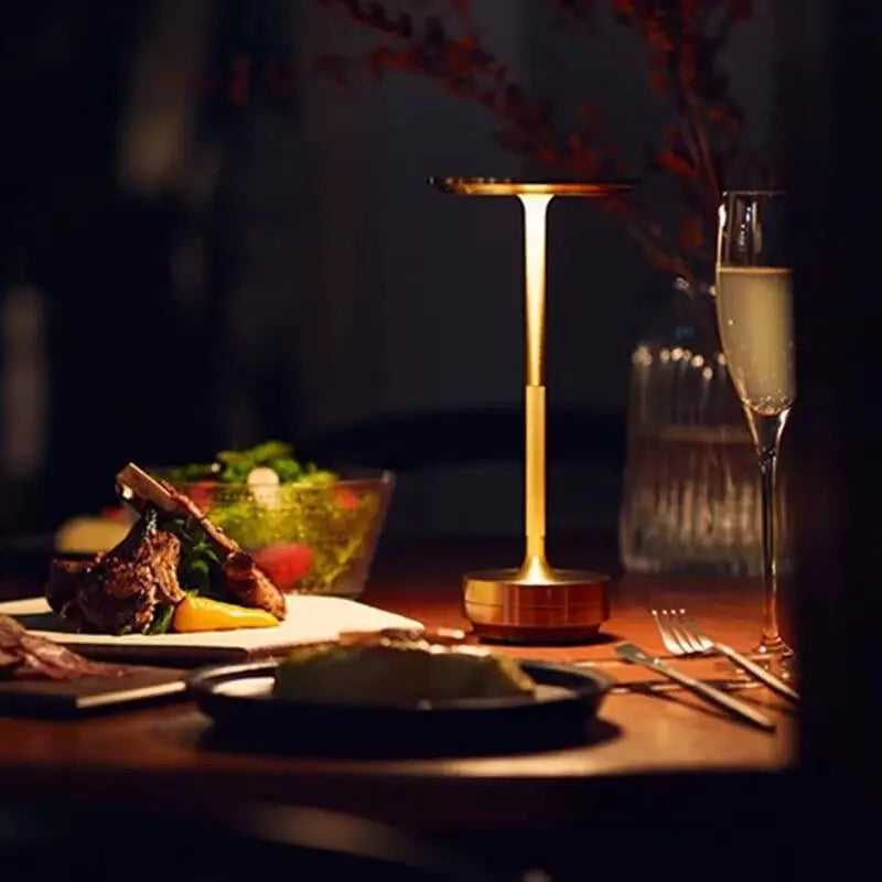 Rechargeable Touch Desk Lamp | Dimmable LED Table Light | Aluminium Touch Control Bedside