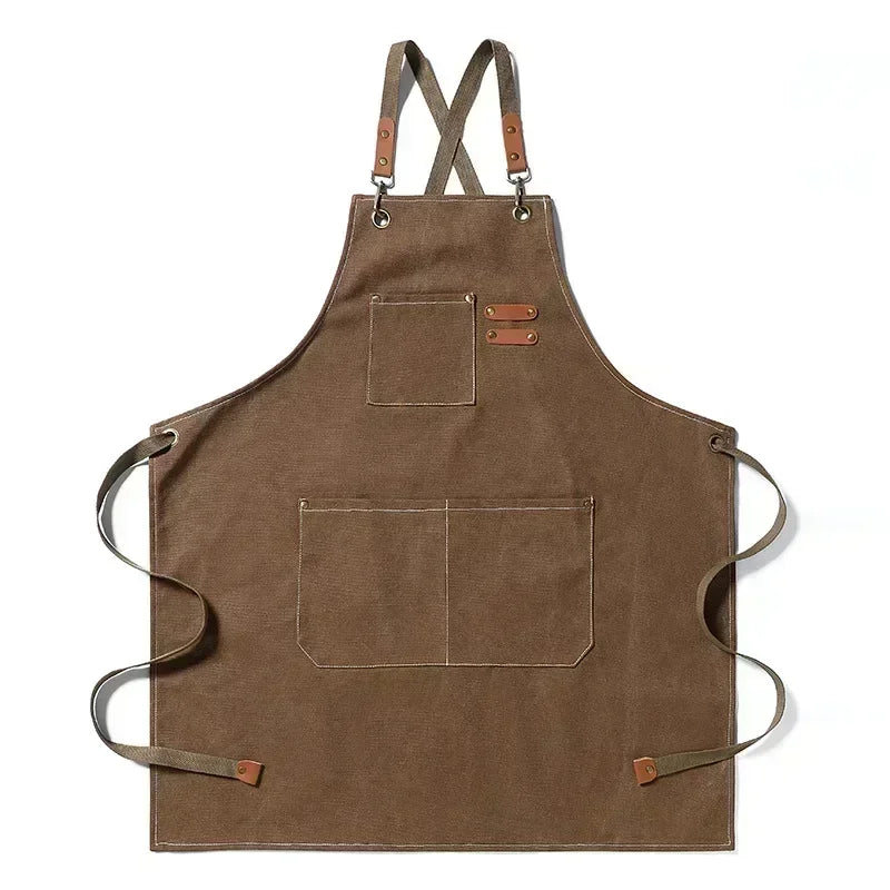 ProWear | Canvas Kitchen Apron | Unisex Chef & Workwear | Kitchen Essential Soft-Touch Fabric