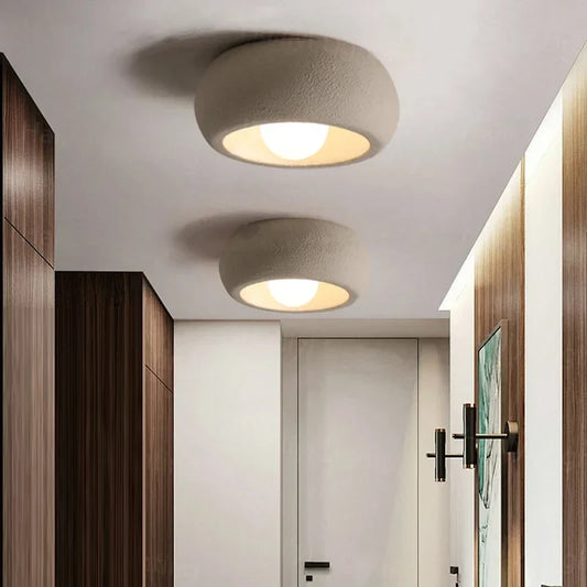 Minimalist Circular Ceiling Lamp | Modern Flush-Mount Light | Bedroom