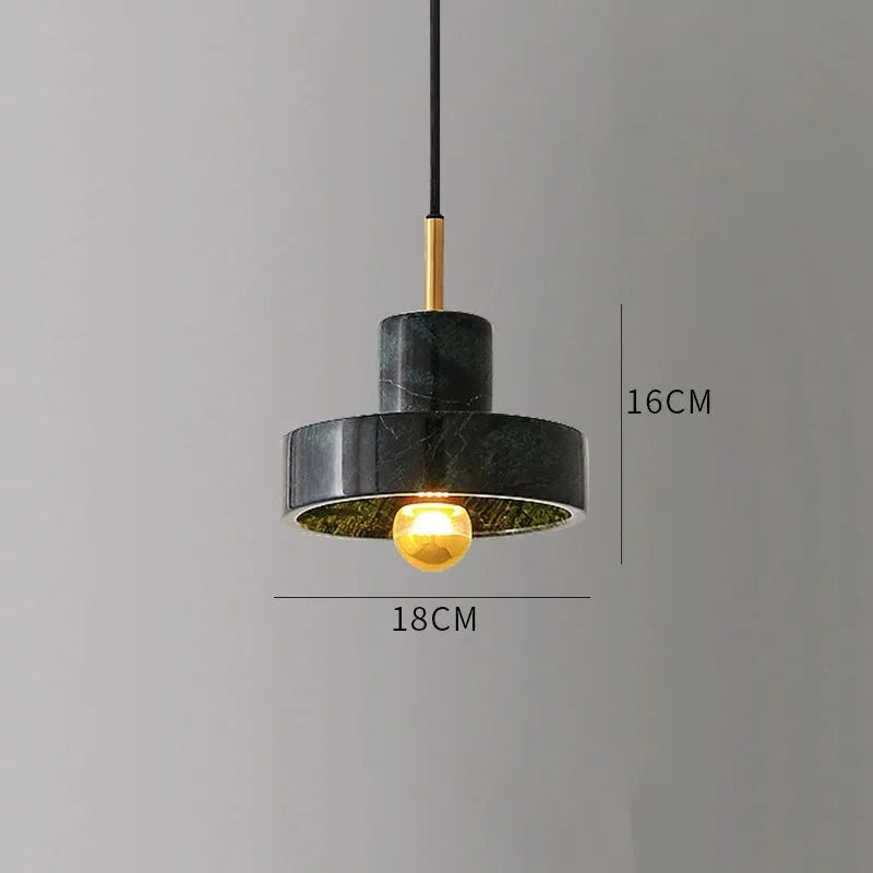 Marble Pendant Lamp | Natural Stone Postmodern Design | Pendant Light Dining Room