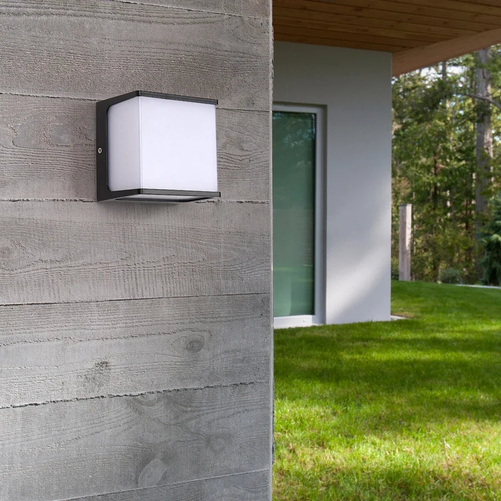 AeroCube Outdoor Wall Light | Modern Waterproof LED | Garden