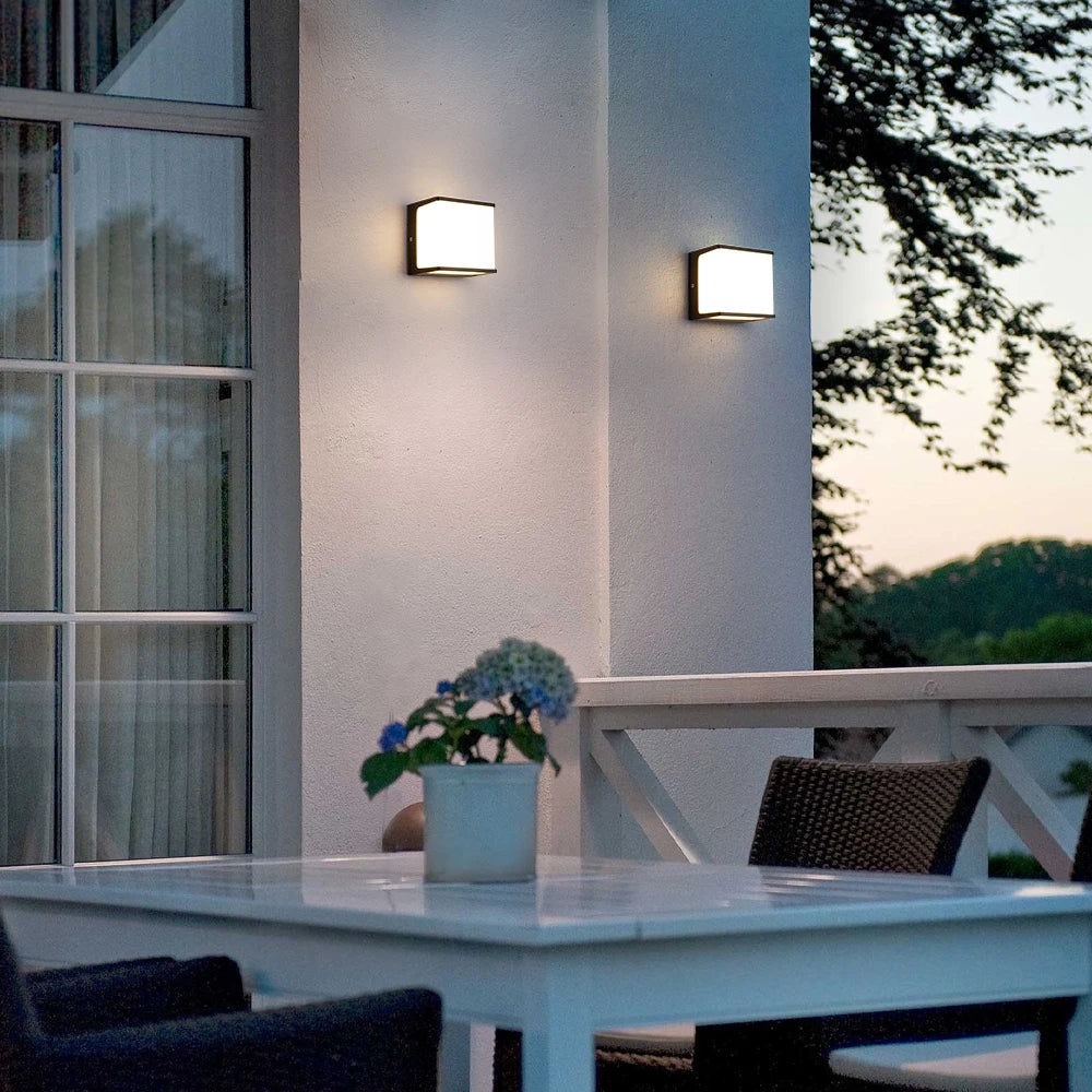 AeroCube Outdoor Wall Light | Modern Waterproof LED | Garden