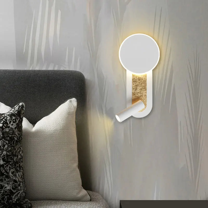 HaloBeam Wall Light | Modern Nordic Dual LED Design | Adjustable Bedroom