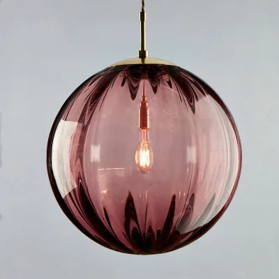 Modern Glass Ball Pendant Light | Nordic Elegance for Every Space | Brass Handcrafted