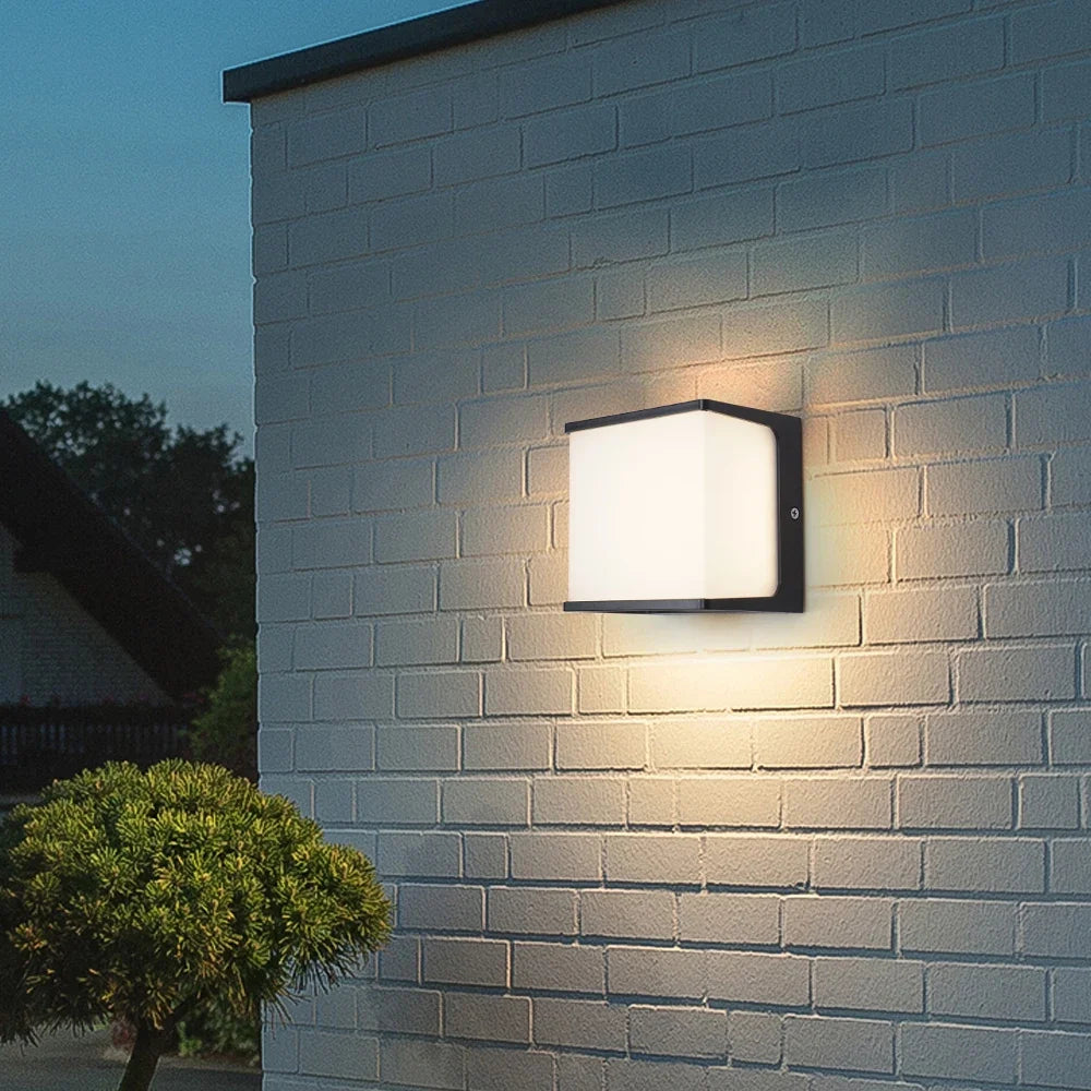 AeroCube Outdoor Wall Light | Modern Waterproof LED | Garden