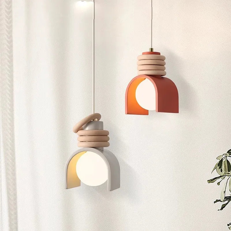 Wabi-Sabi Pendant Light | Japanese Minimalist Resin Design | Japanese-minimalist Dining Room