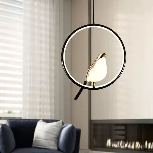 Magpie Pendant Light | Nordic LED Bird Design | Dining Room