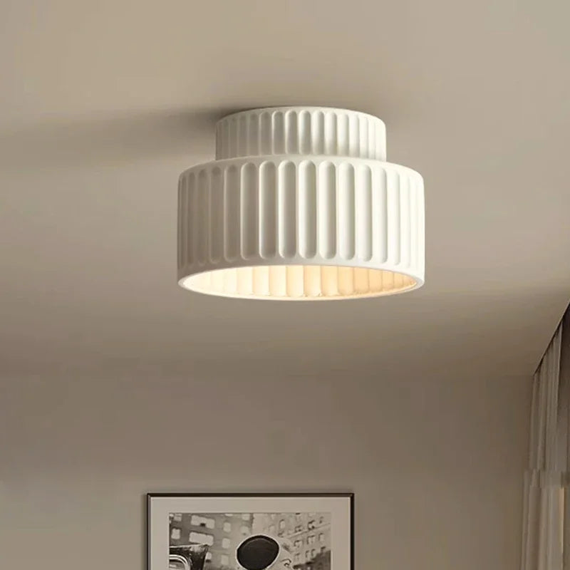 Nordic Ripple Ceiling Light | Sculptural Form, Soft Illumination | Bedroom