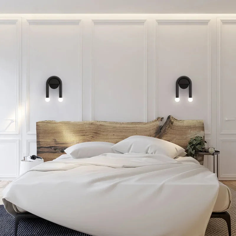 Arcus Modern Wall Light | Minimalist Nordic LED Design | Glass Iron Bedroom