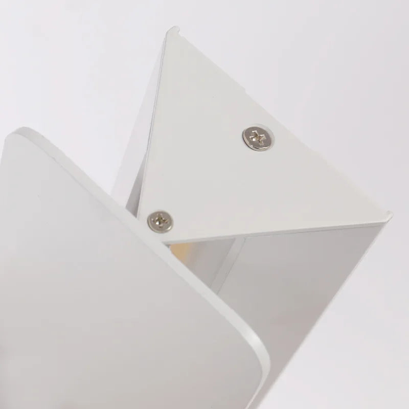Modern LED Wall Lamp | Minimalist Aluminium Swing Light | Clear Acrylic Adjustable Bedroom
