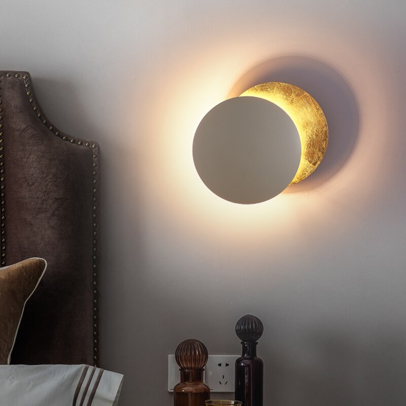 Lunaris Wall Light | Modern Solar Eclipse Inspired Wall Sconce | Bedroom