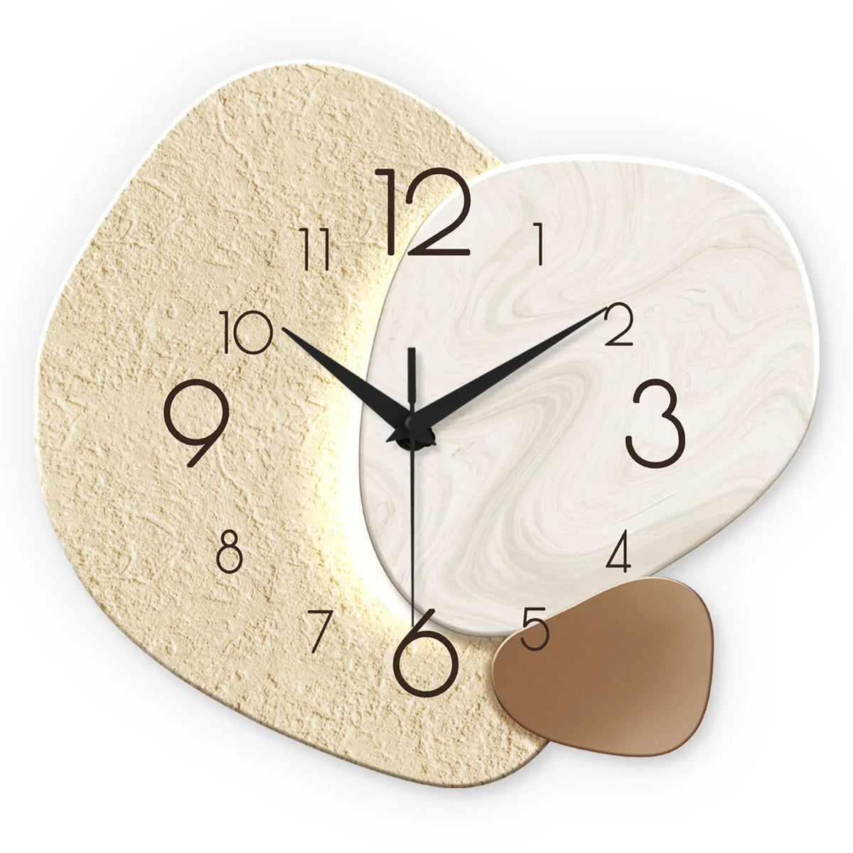 TempoStone | Modern Simple Wall Clock | Silent Quartz Design | Kitchen