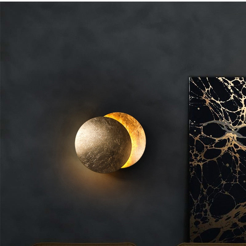 Lunaris Wall Light | Modern Solar Eclipse Inspired Wall Sconce | Bedroom
