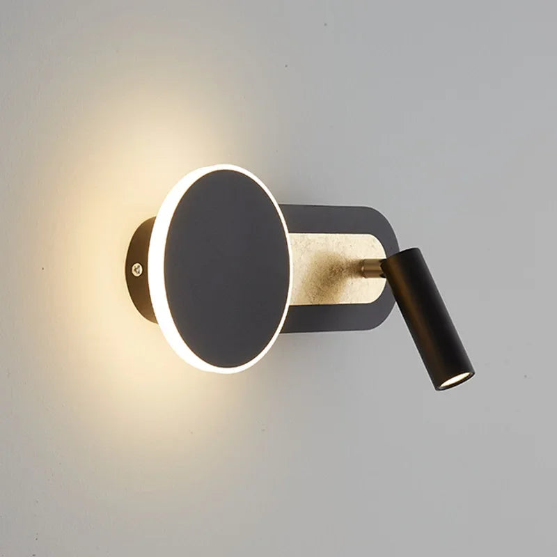 HaloBeam Wall Light | Modern Nordic Dual LED Design | Adjustable Bedroom