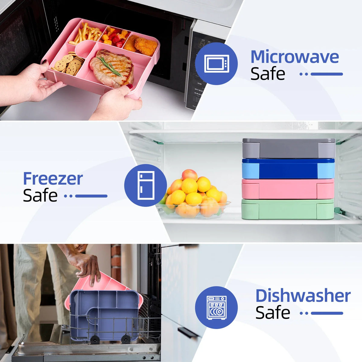 BentoMax | 1330ml Large Capacity Leak-Proof Bento Lunch Box | Microwave & Portable Food